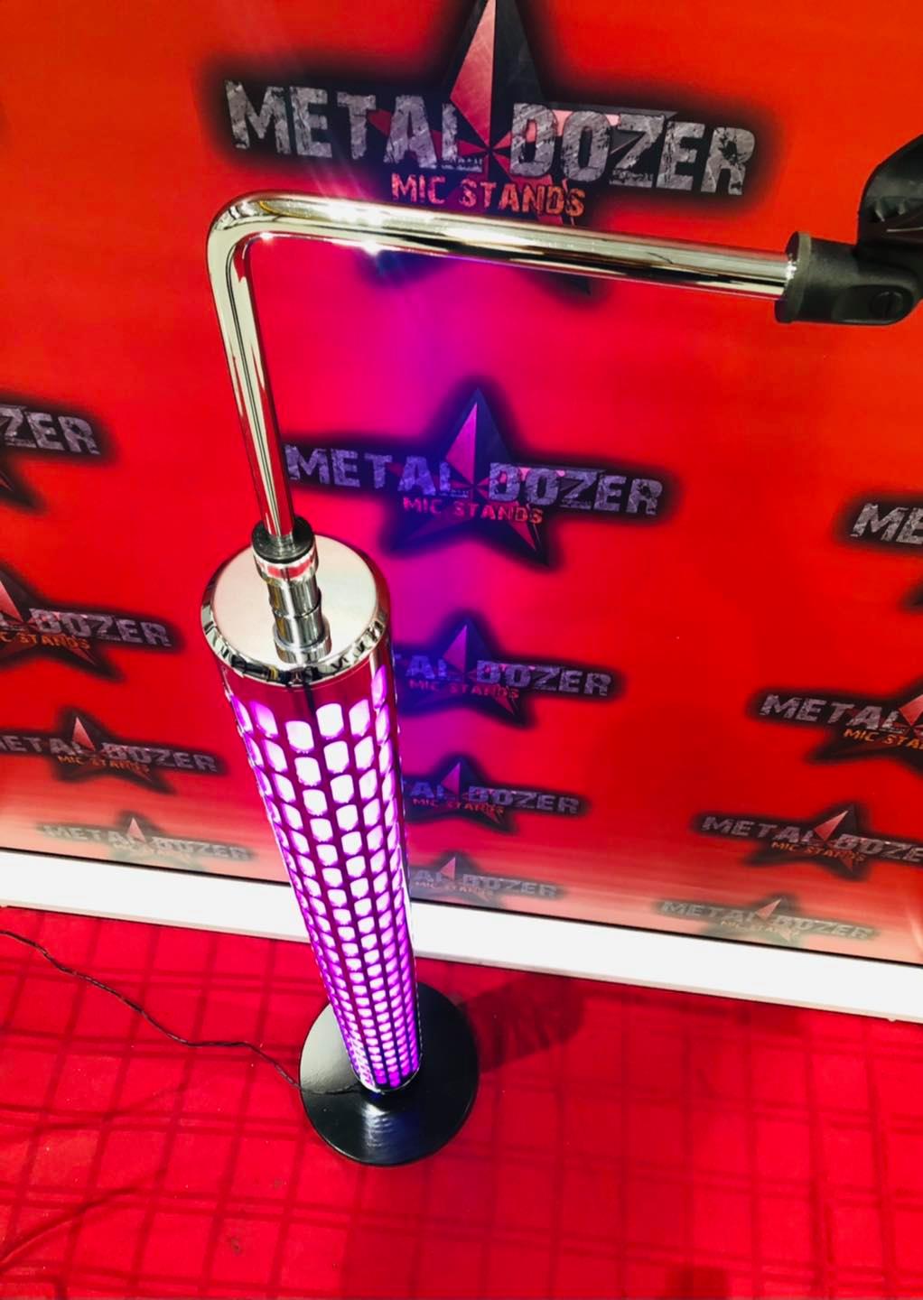ZZ Top Tribute mic stand with LEDs from MetalDozer