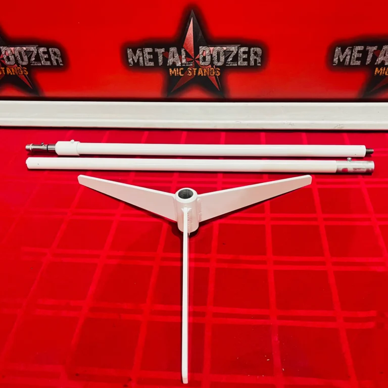 Optional pool cue feature for custom mic stands